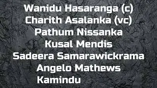 Official Sri Lanka squad for the ICC #T20WorldCup 2024