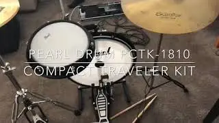 Pearl compact traveler drum kit sound sample (pctk-1810)