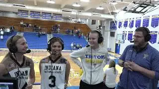 Sierra Hawley & Mylie Groves Postgame Interview - Oregon-Davis at Triton 🏀 1-4-2023