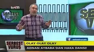 adnan aybaba'dan canlı yayında haka dansı
