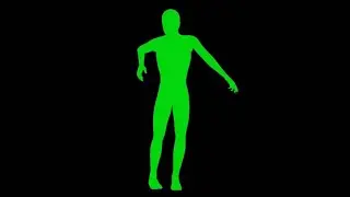 the dancer man on green screen/chroma key/free download