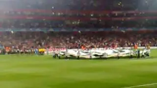 Arsenal- Olympiakos 29/9/09 Beginning of the match-ceremony of Champions League
