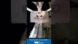 Radius Bend Across Width in the Press Brake 