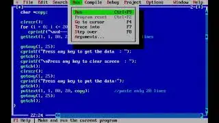 gettext(), puttext() functions in C Language