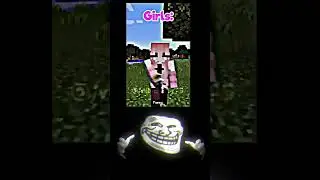 how girls play minecraft vs how boys play minecraft.