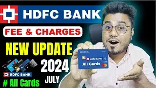 HDFC Bank Debit/ATM Card Charges New Update 2024 🔥🔥 HDFC Bank Bad News 🥲🥲  Debit card new charges