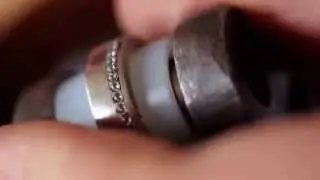 Eheringe Weißgold 585 Diamanten einfassen