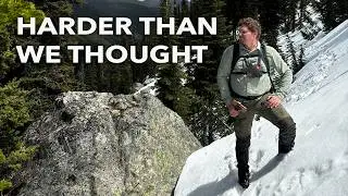 We tried getting to this lake with NO trail, but we FAILED!