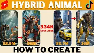 How I Create Viral Hybrid Animal Shorts For Youtube & Tiktok with AI 🦁