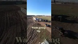 Walls going up #farmer #farming #fertilizer #construction #building