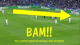 Top 5 Most Powerful Shots Ever Recorded In Football!!!