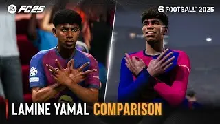 Lamine Yamal Comparison | EA Sports FC 25 vs eFootball 2025