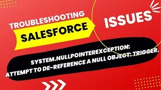 System.NullPointerException: Attempt to de-reference a null object |Salesforce troubleshooting error