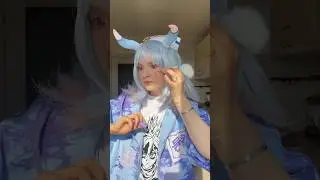 Косплей на нового персонажа из Genshin🩵 ссылка на моей странице, чтобы загрузить Genshin Impact🔥