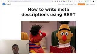 Generating meta description with BERT | a video tutorial on AI-Powered SEO by WordLift