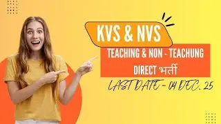 Breaking: KVS NVS 9156+ Posts Alert – PRT, TGT, PGT, Principal Vacancies