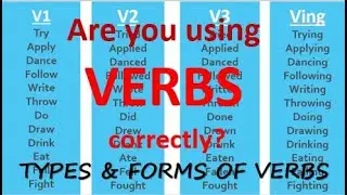forms of verbs | list of most common verbs and their forms | commonly used verbs