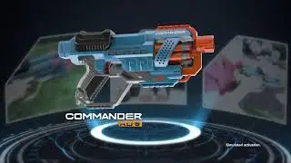 Lanzador Nerf Elite 2.0 Commander RD-6 - 12 dardos Nerf oficiales, tambor giratorio