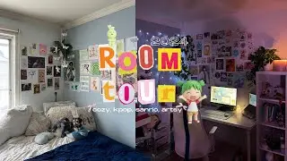 2024 room tour 🧸ྀི || cozy, maximalist, sanrio, kpop, artsy ೀ