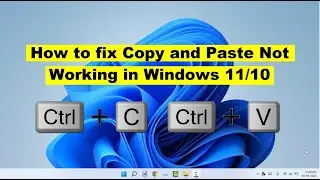How to fix Copy and Paste Not Working in Windows 11