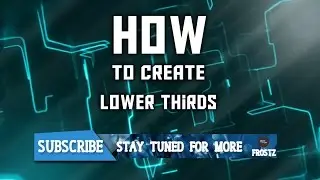 How To Make Lower Thirds In Photoshop! Lower Third Tutorial! (2017/2018)