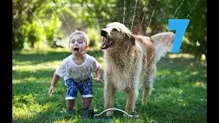 FUNNY KID Video 7 Собаки и дети, лучшие друзья. Dogs and Baby, the best video.