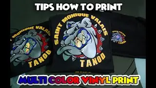 How to Print Multi Color Heat press Transfer Vinyl (5 colors)
