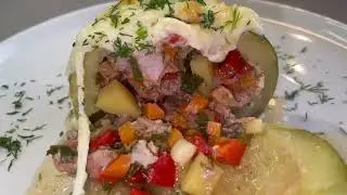 ФАРШИРОВАННЫЕ МИНИ КАБАЧКИ!!!!