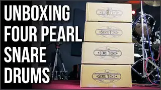 Unboxing FOUR Pearl Sensitone Snare Drums