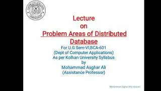 Problem Area of Distributed Database