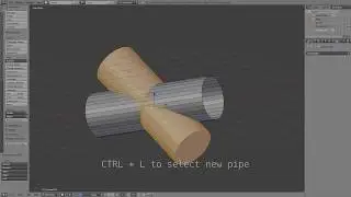 Blender - Small Modeling Exercise - Pipes - T-Joints and Sharp Elbows