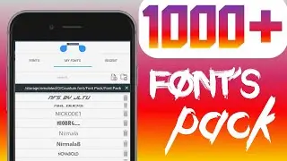 Free To Use | 1000+ Font Pack | Easy to Install | Zip File | 
