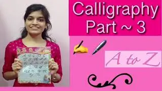 Calligraphy Alphabets Part 3