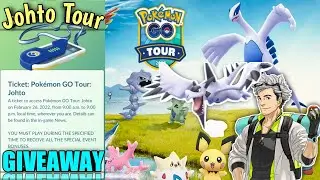 GIVEAWAY😍! Pokémon Go Tour Johto : Ticket | Get Free Johto Ticket In Pokémon Go! @MysticTrainer6