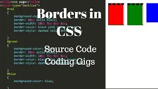 9-Css tutorial for beginners 2020 | Css Borders 2020 | css course for beginners 2020 | Coding Gigs