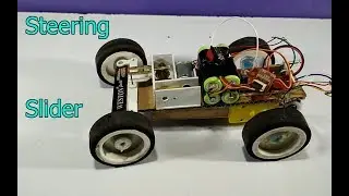 How to make a Powerful RC Car  Steering Slider (Mechanical Steering System)