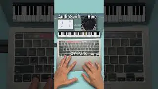 A demo of #AudioSwift MPE Trackpad with Arpex M4L device