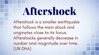 What Is The Definition of (Aftershock)?