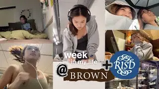 uni vlog | BROWN RISD dual degree | art school + ivy league? balancing art, academics, training...