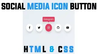 SOCIAL MEDIA ICON BUTTON WITH HTML AND CSS / FUN WITH CODE