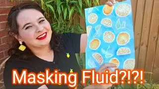 How to make a Citrus watercolour picture using making fluid in Art Club with Miss Burford