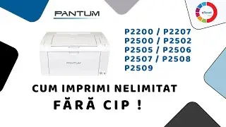 Resetare Pantum P2200 P2207 P2500 P2502 P2505 P2506 P2507 P2508 P2509 resoftare cip cartus