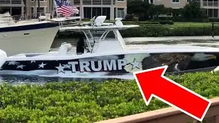 FLASHBACK: Man Works Around HOA Rules with TRUMP Themed Boat