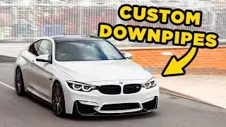 BMW F82 M4 High Flow Downpipes & Stage 1 ECU Software!