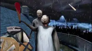 GRANNY 3 IN RAIN - GRANNY AND GRANDPA ARE ON THE ROOF | GRANNY 3 HOUSE MAP CHANGE FULL GAMEPLAY