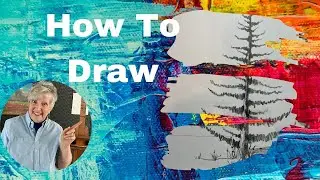 Beginning Drawing Lesson for Adults - A Pine Tree: Beginners' Tutorial
