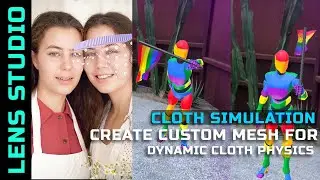 Dynamic Cloth Simulation in Lens Studio V4 || Making simple cloth physics lens || Rbkavin