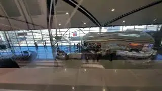 DTW McNamara Express Train full side window view