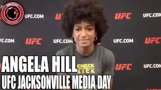 Angela Hill: I Want to Break Donald Cerrone's Record For Fights in 1 Year | UFC Florida | Media Day