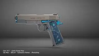 Colt 1911 – Game Ready Weapon | 3D Modeling Turntable
